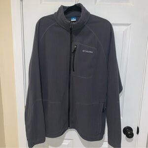 Columbia Men’s Fleece Long Sleeve Zip Up Sweatshirt Size XXL Gray